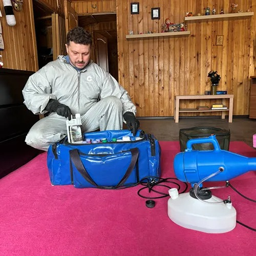 ФОТО Полное удаление ртути в помещениях в Северском